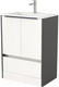 Миниатюра изображения товара Тумба под умывальник Дабер 017 60 / Т17.6.0.20Ч (белый древесный/серый/ручка черная)