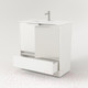Миниатюра изображения товара Тумба под умывальник Дабер 017 70 / Т17.7.0.5Б (белый древесный/ручка белая)