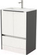 Миниатюра изображения товара Тумба под умывальник Дабер 017 70 / Т17.7.0.20Ч (белый древесный/серый/ручка черная)