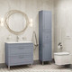 Миниатюра изображения товара Тумба под умывальник IDDIS Oxford OXF60L0i95 (светло-серый)