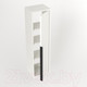 Миниатюра изображения товара Шкаф-полупенал для ванной Дабер 015 / СТ15.0.0.5Ч (белый древесный/ручка черная)