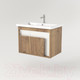 Миниатюра изображения товара Тумба под умывальник Дабер 016 WeltWasser Deilbach 7517-70 / Т16.7W.0.21_light (с подсветкой, дуб галифакс/белый)