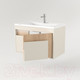 Миниатюра изображения товара Тумба под умывальник Дабер 016 Andrea Elen 80 / Т16.8А.0.18_light (с подсветкой, бежевый/дуб бардолино)