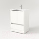 Миниатюра изображения товара Тумба под умывальник Дабер 017 WeltWasser Deilbach 7517-60 / Т17.6W.0.5Ч (белый древесный/ручка черная)