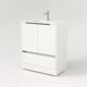 Миниатюра изображения товара Тумба под умывальник Дабер 017 WeltWasser Deilbach 7517-70 / Т17.7W.0.5Ч (белый древесный/ручка черная)