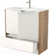Миниатюра изображения товара Тумба под умывальник Дабер 017 WeltWasser Deilbach 7517-80 / Т17.8W.0.21Б (дуб галифакс/белый/ручка белая)