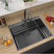 Миниатюра изображения товара Мойка кухонная ZORG ZRN 5065 Premium PVD Gunblack