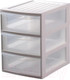 Миниатюра изображения товара Органайзер для хранения Эльфпласт Mini Box / ЕР596 (белый/прозрачный)