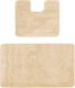 Миниатюра изображения товара Набор ковриков для ванной и туалета Maximus Flora 2540 (60x100/50x60, бежевый)