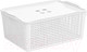 Миниатюра изображения товара Корзина Violet Лофт с крышкой / 646106 (13л, белый)