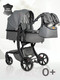 Миниатюра изображения товара Детская универсальная коляска Aimile Original Autumn 2 в 1 / AA-8 (темно-серый)