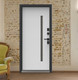 Миниатюра изображения товара Входная дверь Guard Inox Black 2 96x205 левая (Ral 7016/экосатин белый)