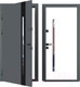 Миниатюра изображения товара Входная дверь Guard Inox Black 2 96x205 левая (Ral 7016/экосатин белый)