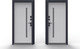 Миниатюра изображения товара Входная дверь Guard Inox Black 2 96x205 левая (Ral 7016/экосатин белый)