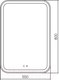 Миниатюра изображения товара Зеркало Silver Mirrors Мальта-P 55x80 / LED-00002743