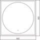 Миниатюра изображения товара Зеркало Silver Mirrors Mone 80x80 / LED-00002740