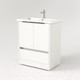 Миниатюра изображения товара Тумба под умывальник Дабер 017 Cersanit Como 70 / Т17.7С.0.5Ч (белый древесный/ручка черная)