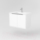 Миниатюра изображения товара Тумба под умывальник Дабер 018 WeltWasser Deilbach 7517-70 / Т18.7W.0.5Ч (белый древесный/ручка черная)