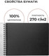 Миниатюра изображения товара Скетчбук Малевичъ GrafArt / 401603 (20л, черный)