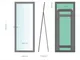 Миниатюра изображения товара Зеркало Silver Mirrors Монреаль 60x150 / ФР-00001409 (венге)