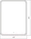 Миниатюра изображения товара Зеркало Silver Mirrors Стив 60x80 / LED-00002249