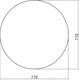 Миниатюра изображения товара Зеркало Silver Mirrors Круг D770 / ФР-00002250