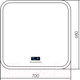 Миниатюра изображения товара Зеркало Silver Mirrors Стив 70x68 / LED-00002385