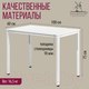 Миниатюра изображения товара Обеденный стол Millwood Сеул Л 100x60x75 (белый/металл белый)