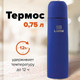 Миниатюра изображения товара Термос для напитков Laima 605123 (750мл, синий)