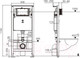 Миниатюра изображения товара Унитаз подвесной с инсталляцией WeltWasser Amberg 506 ST + Salzbach 043 MT-BL + Amberg RD-CR