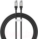 Миниатюра изображения товара Кабель Baseus CoolPlay Type-C to Type-C 100W / CAKW000301 (2м, черный)