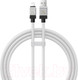 Миниатюра изображения товара Кабель Baseus CoolPlay USB to iP 2.4A / CAKW000402 (1м, белый)
