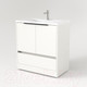 Миниатюра изображения товара Тумба под умывальник Дабер 017 Andrea Elen 80 / Т17.8А.0.5Ч (белый древесный/ручка черная)