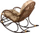 Миниатюра изображения товара Кресло-качалка BiGarden С подножкой / БГ-КК-К (какао)