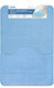 Миниатюра изображения товара Набор ковриков для ванной и туалета Вилина Велюр / 7174 (голубой)