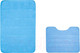 Миниатюра изображения товара Набор ковриков для ванной и туалета Вилина Велюр / 7174 (голубой)