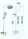 Миниатюра изображения товара Душевая система со смесителем Центр Сантехники Гармония №2 D200 ДС0001-9