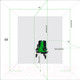 Миниатюра изображения товара Лазерный нивелир ADA Instruments 3D Liner 4V Green / A00531