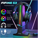 Миниатюра изображения товара Подставка для наушников Fifine S3 RGB (черный)