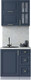Миниатюра изображения товара Кухонный гарнитур Интерлиния Мила Шато 0.8Б (индиго/индиго/опал светлый)