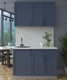 Миниатюра изображения товара Кухонный гарнитур Интерлиния Тренд 1.2А (индиго/индиго/опал светлый)