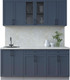 Миниатюра изображения товара Кухонный гарнитур Интерлиния Тренд 1.8А (индиго/индиго/опал светлый)