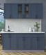 Миниатюра изображения товара Кухонный гарнитур Интерлиния Тренд 1.8А (индиго/индиго/опал светлый)