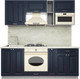 Миниатюра изображения товара Кухонный гарнитур Интерлиния Мила Деко 2.0 (индиго/индиго/опал светлый)