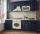 Миниатюра изображения товара Кухонный гарнитур Интерлиния Мила Деко 2.2 (индиго/индиго/опал светлый)