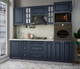 Миниатюра изображения товара Кухонный гарнитур Интерлиния Мила Деко 2.3 (индиго/индиго/опал светлый)