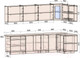 Миниатюра изображения товара Кухонный гарнитур Интерлиния Мила Матте 1.5x3.0 А правая (индиго/индиго глянец/кастилло темный)