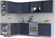 Миниатюра изображения товара Кухонный гарнитур Интерлиния Тренд 1.7x2.7 левая (индиго/индиго/опал светлый)