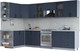 Миниатюра изображения товара Кухонный гарнитур Интерлиния Тренд 1.7x3.2 левая (индиго/индиго/опал светлый)