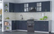 Миниатюра изображения товара Кухонный гарнитур Интерлиния Мила Шато 1.5x3.2 левая (индиго/индиго/опал светлый)